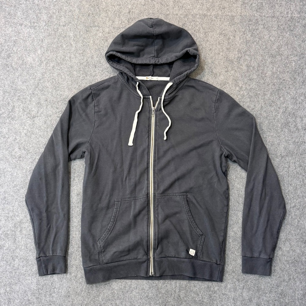 Marine Layer Asphalt Grey Afternoon Full Zip-Up Hoodie Men's Size Small